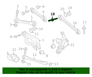 33326796196 - 2012-2026 BMW Eccentric Bolt (33-32-6-796-196) | BMW of ...
