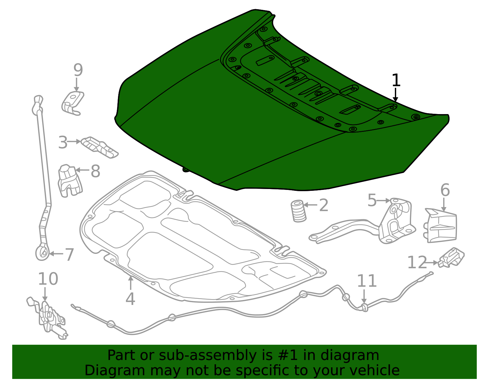 2023-2024 Subaru Solterra Hood 5330142170 | Subaru Online Parts