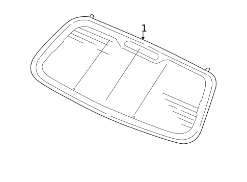 Glass & Hardware - Back for 2008 Jaguar X-Type #0