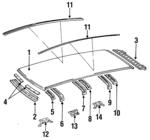 6311128050 - Body: Roof Panel for Toyota: Previa Image