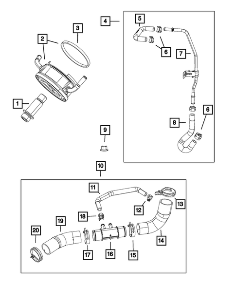 Engine Oil Cooler for 2019 Ram 1500 #0