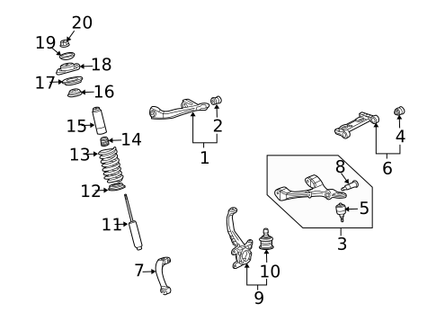 Suspension Components for 2006 Saab 9-7x #0