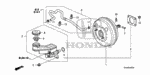 46197SHJA01 - Chassis: NUT-WASHER (8MM) for Honda Image