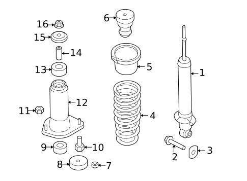 Struts & Components for 2010 Mazda MX-5 Miata #0