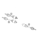 52123660AD - Four Wheel Drive; Differential and Drive Line: Axle Half Shaft, Right for Mopar Image