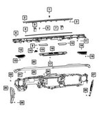 7FV39TX7AB - Interior Trim: Instrument Panel Cap for Mopar Image