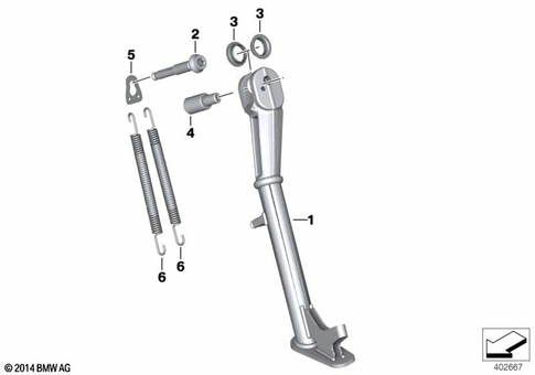 Side Stand for 2021 BMW-Motorrad R 1250 RS #0