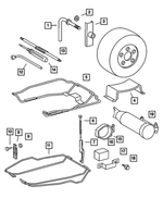 5104641AA - Wheels, Covers and Jacks: Flat Washer for Mopar Image