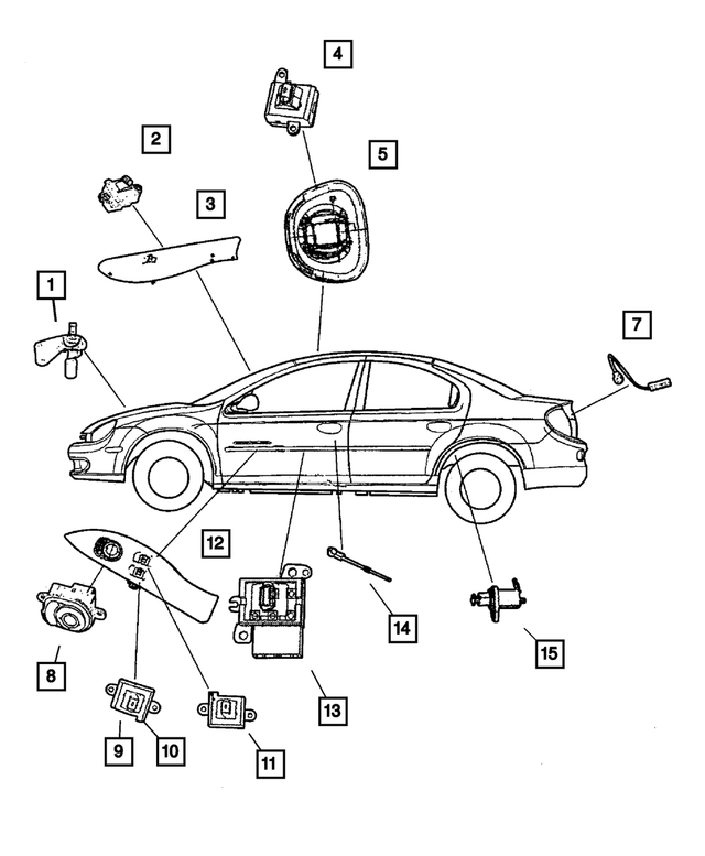 4793858AB - Electrical: Power Window Switch for Mopar Image