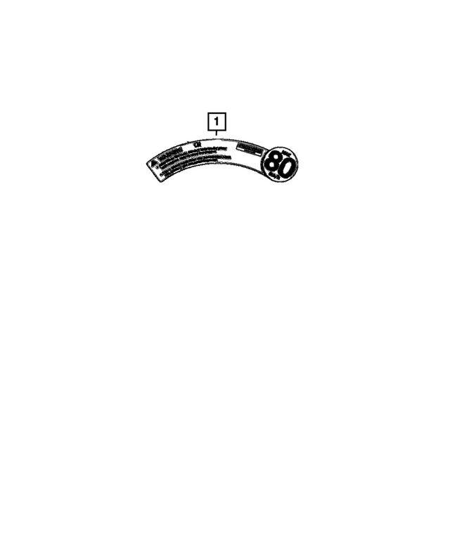 « 68229417AA – Labels : Rangement De Roue Etiquette pour Mopar Image »