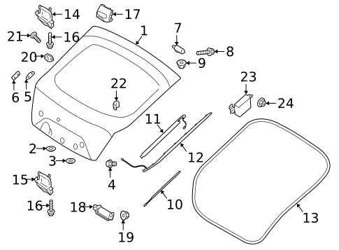 Gate & Hardware for 2020 Kia Stinger #0
