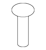 1249205163 - Body: Door Interior Trim Panel Screw for Hyundai Image