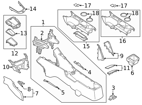 Center Console for 2018 Mazda CX-3 #0