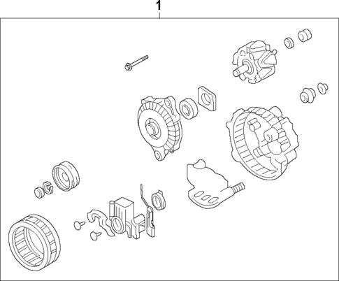Alternator for 2013 Mazda 2 #1