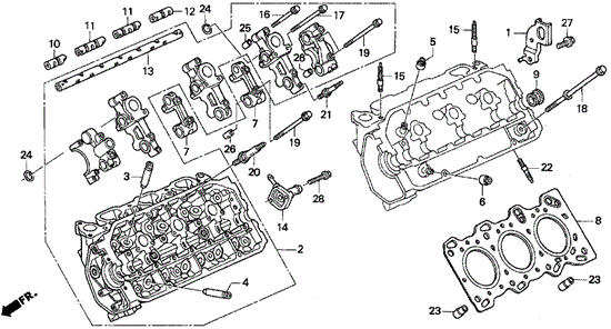Cylinder Head (L.) (V6) for 1998 Acura TL #0
