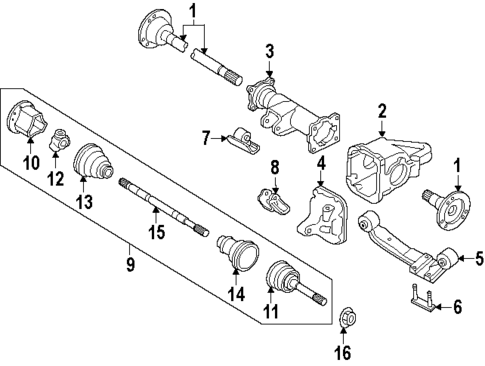 Carrier & Front Axles for 1989 Nissan Pathfinder #0