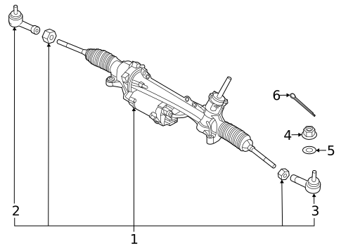 Steering Gear & Linkage for 2023 Genesis GV60 #0