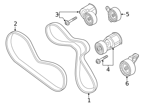 Belts & Pulleys for 2012 Audi TT RS Quattro #0