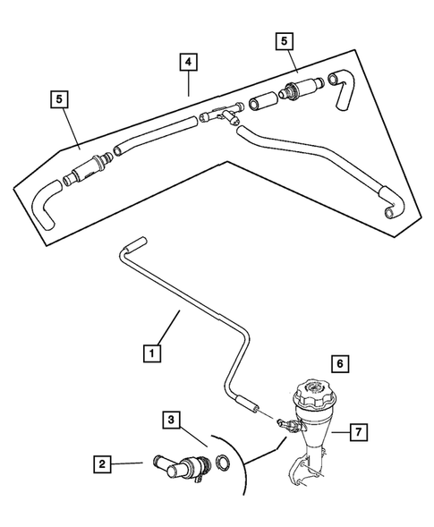 Crankcase Ventilation for 2006 Dodge Dakota #0