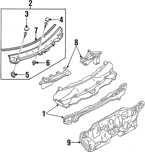 Cowl for 1999 Mercury Tracer #0