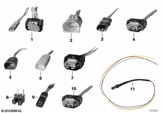 83300413582 - General Electrical System: Repair Plug, 3-Pin - No. 611653 for BMW-Motorrad Image image