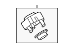 51165B3AC48 - Body: Mirror Base Holder for Mini Image