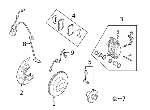 Hardware, Fasteners & Fittings for 2005 Saab 9-2X #0