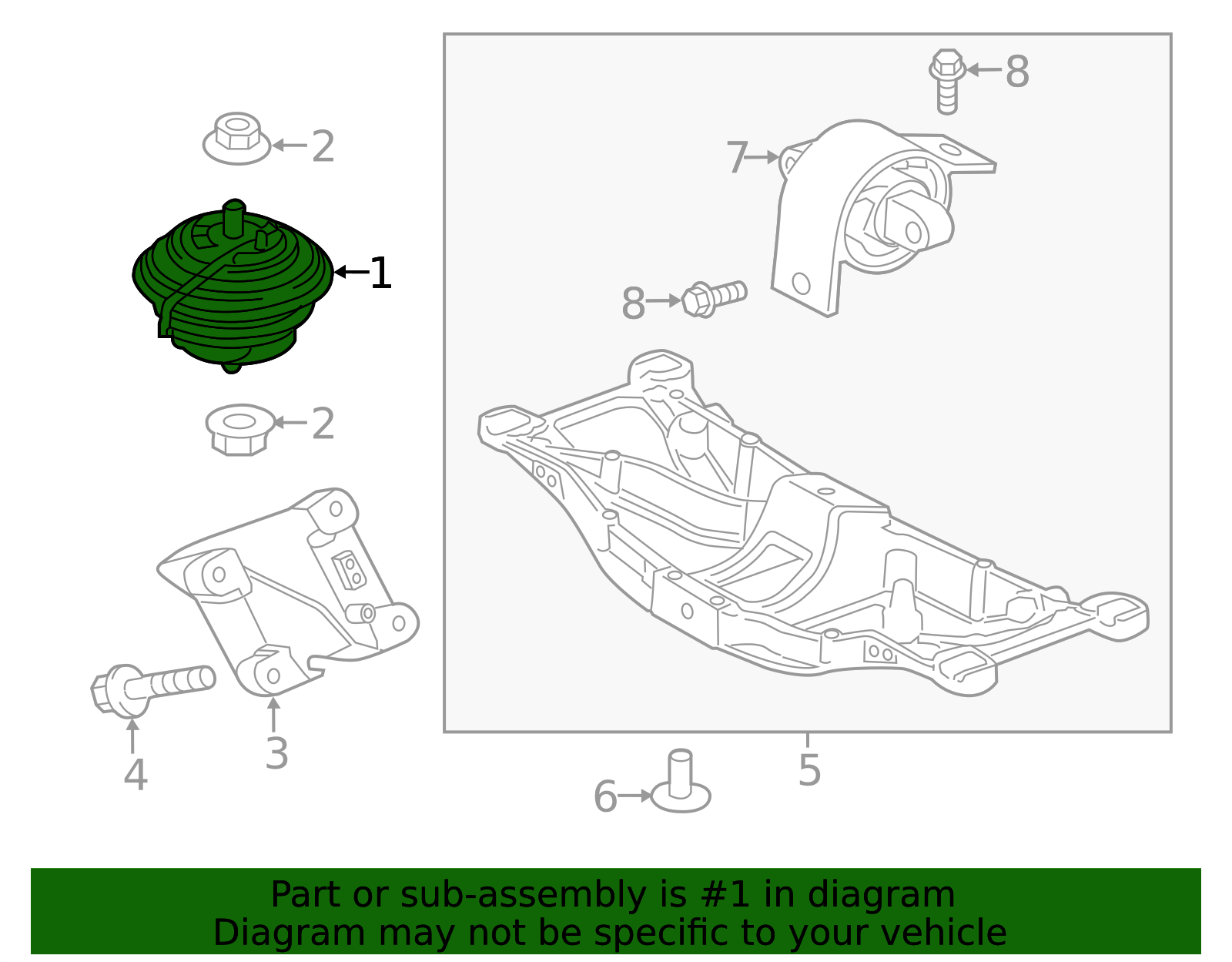 C2D16622 - High-Quality Engine Mount for 2013-2019 Jaguar | AutoNation ...
