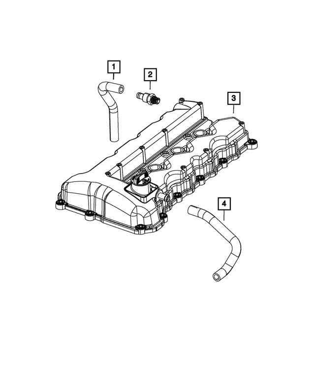 5047407AC - 2.0L Gas; Engine: Crankcase Vent Hose for Mopar Image image
