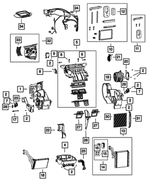 68264958AA - Air Conditioners and Heaters: A/c And Heater Housing for Dodge: Dart Image