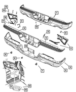 6027958 - Frame, Bumper and Fascia: Snap In Nut for Mopar Image