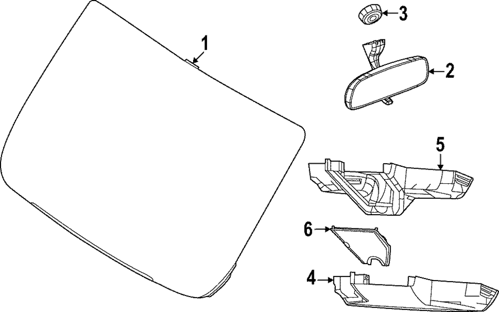 2022-2025 Ram Mirror Inside 7EX19JXWAA | Mopar Parts Canada