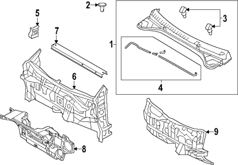 Cowl for 2023 Hyundai Ioniq 6 #0