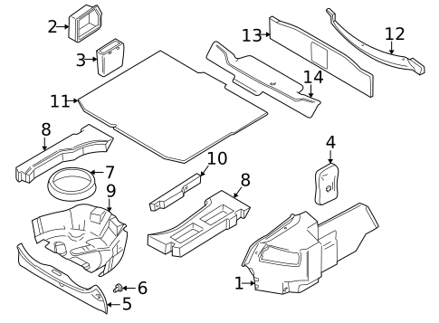 Interior Trim - Rear Body for 2001 Volvo C70 #1