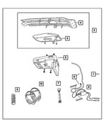 82207997 - Mopar Accessories - Component Parts: Monitor With Dvd Media System for Mopar Image