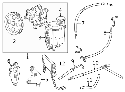 Pump & Hoses for 2016 Ram 3500 #0