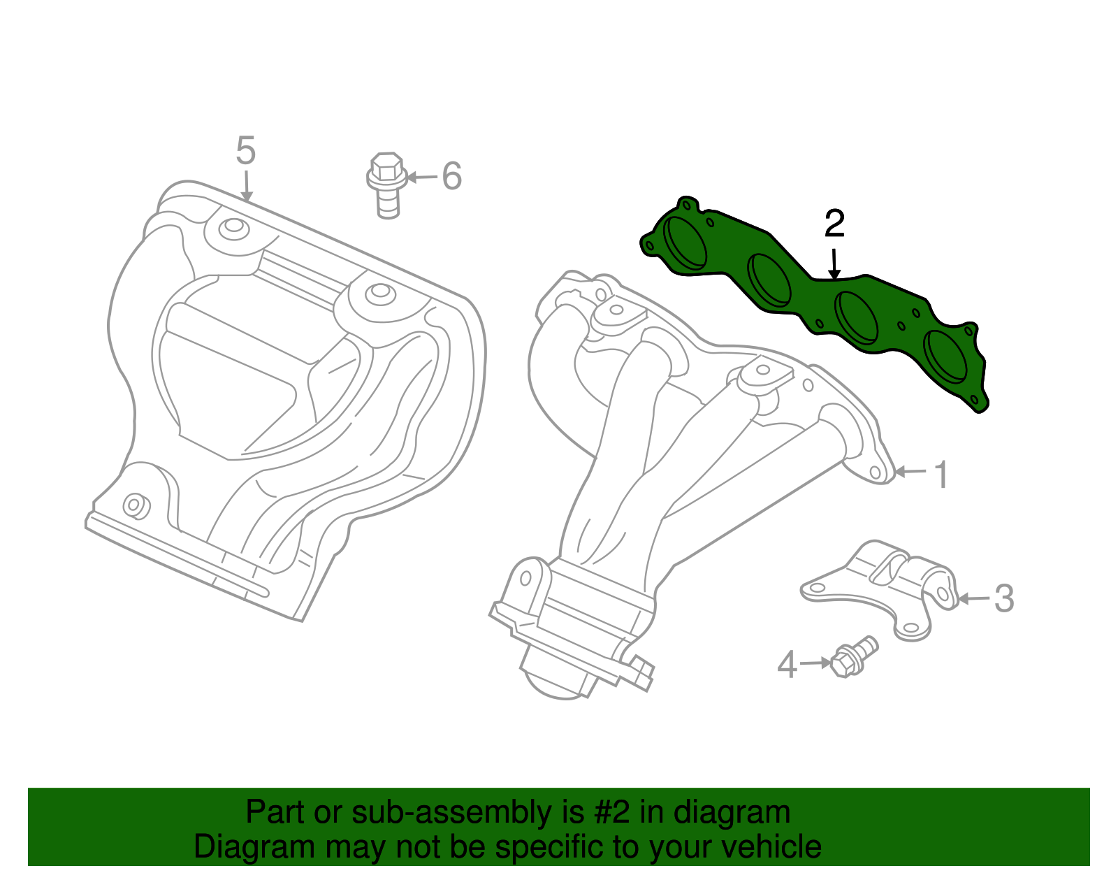Genuine Honda Exhaust Manifold Gasket For K20A2 K20Z4 Engines (18115-PNB-003)