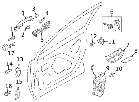 Lock & Hardware for 2021 Subaru Forester #0