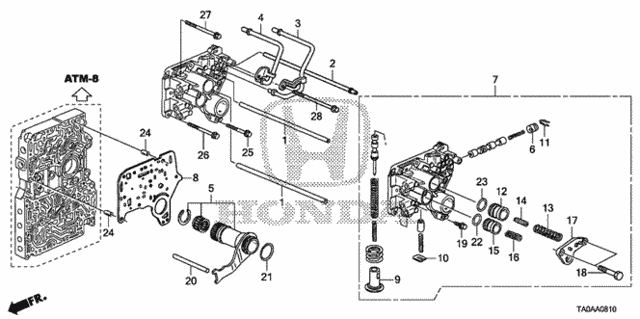 AT Regulator Body (L4) for 2012 Honda Accord #0