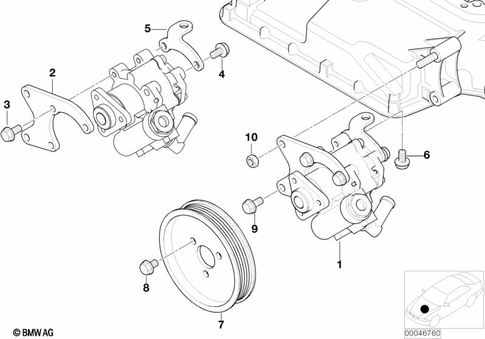 Power Steering Pump for 1999 BMW M5 #0