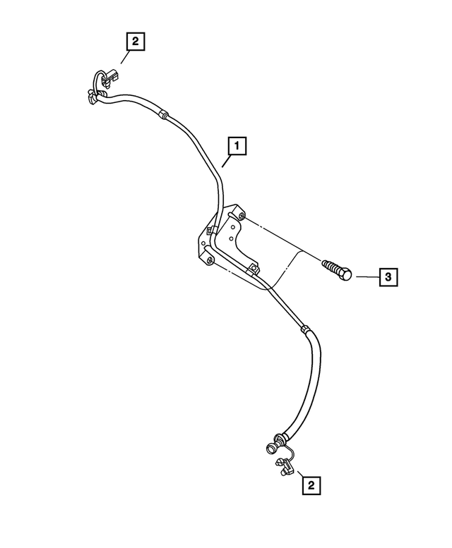 55366643AN - : Fuel Supply And Vapor Line Bundle for Mopar Image
