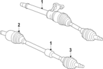 53010356AD - Front Drive Axle: Axle Assembly for Mopar Image