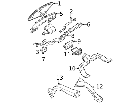 Ducts for 2007 Nissan Quest #0