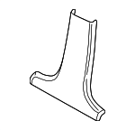 51438226586 - Body: Lower Center Pillar Trim for BMW: 323i, 325i, 325xi, 328i, 330i, 330xi Image