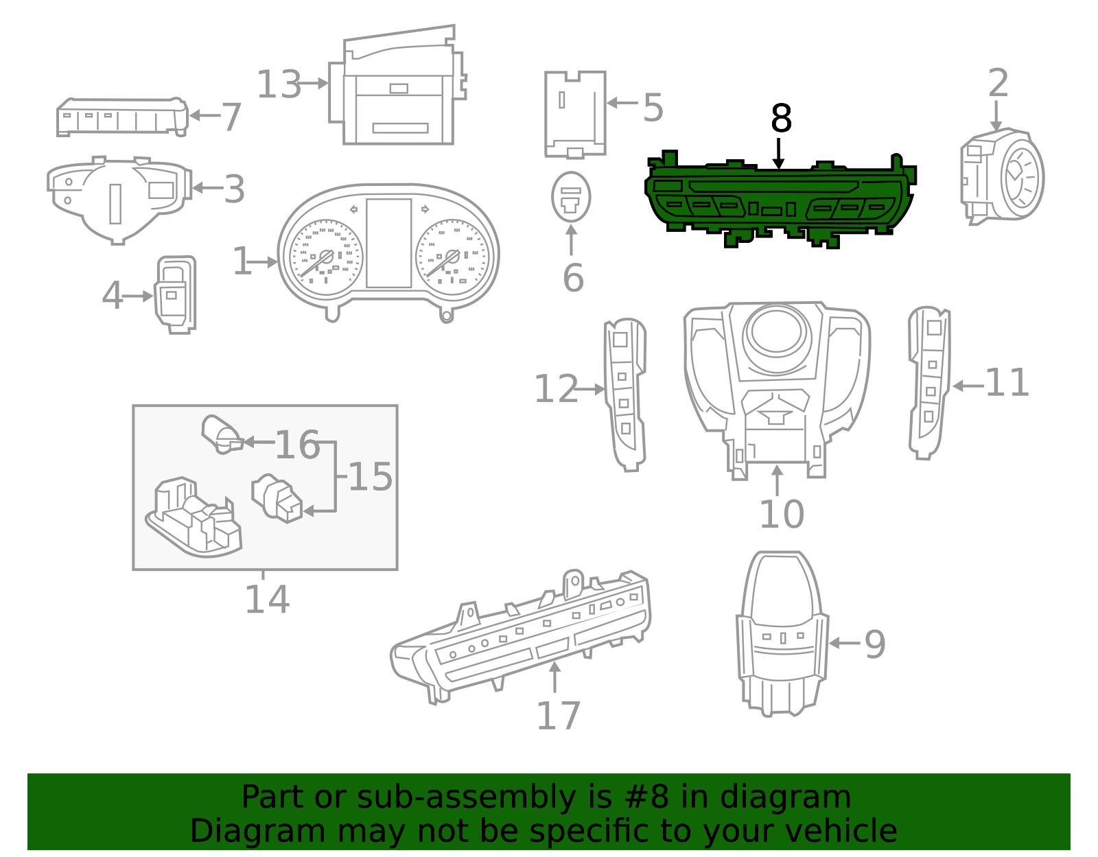 205-905-39-01 - Switch Assembly 2015-2018 Mercedes-Benz | Mercedes-Benz ...