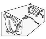 3550165D41 - Electrical: Fog Lamp Assembly for Suzuki Image