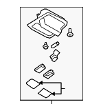 92151SC090LO - : Map Lamp Assembly for Subaru: Forester Image