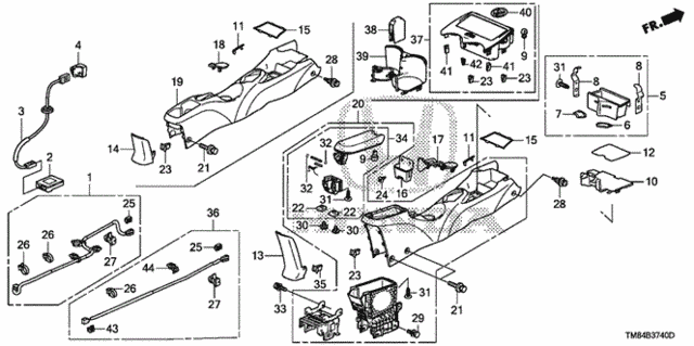 Console for 2010 Honda Insight #0