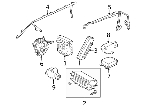 Air Bag Components for 2007 Land Rover LR3 #0