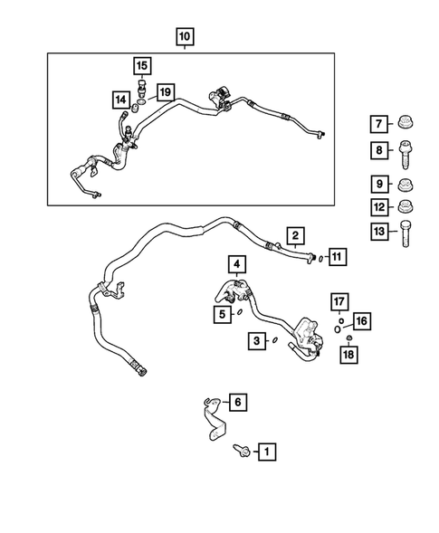 Air Conditioner and Heater Plumbing for 2022 Jeep Renegade #4